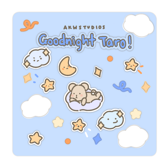 Goodnight Taro Sticker Sheet