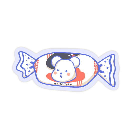 White Taro Candy Sticker