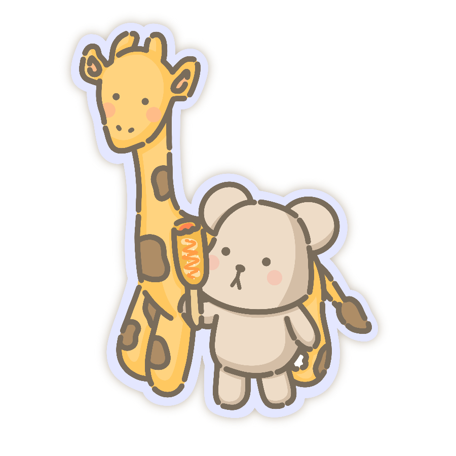 Corndog Friends Sticker