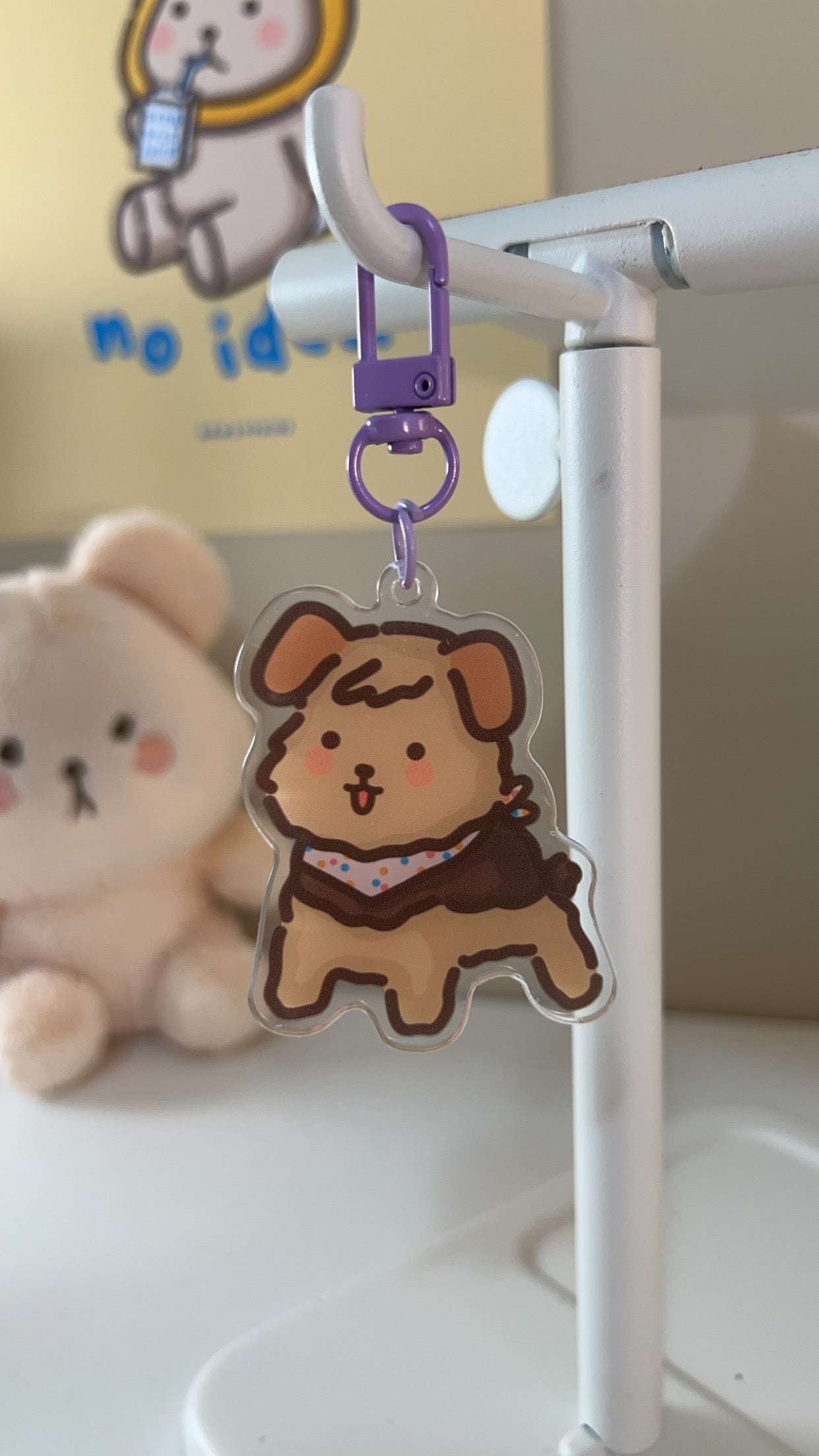 Donut the Dog Acrylic Keychain